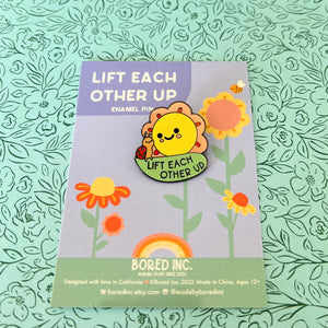 Lift Each Other Up Enamel Pin