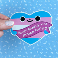 Load image into Gallery viewer, Trans Rights are Human Rights Vinyl Sticker