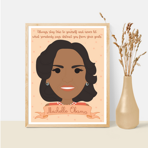 Sheroes Collection: Michelle Obama 8x10 Art Print