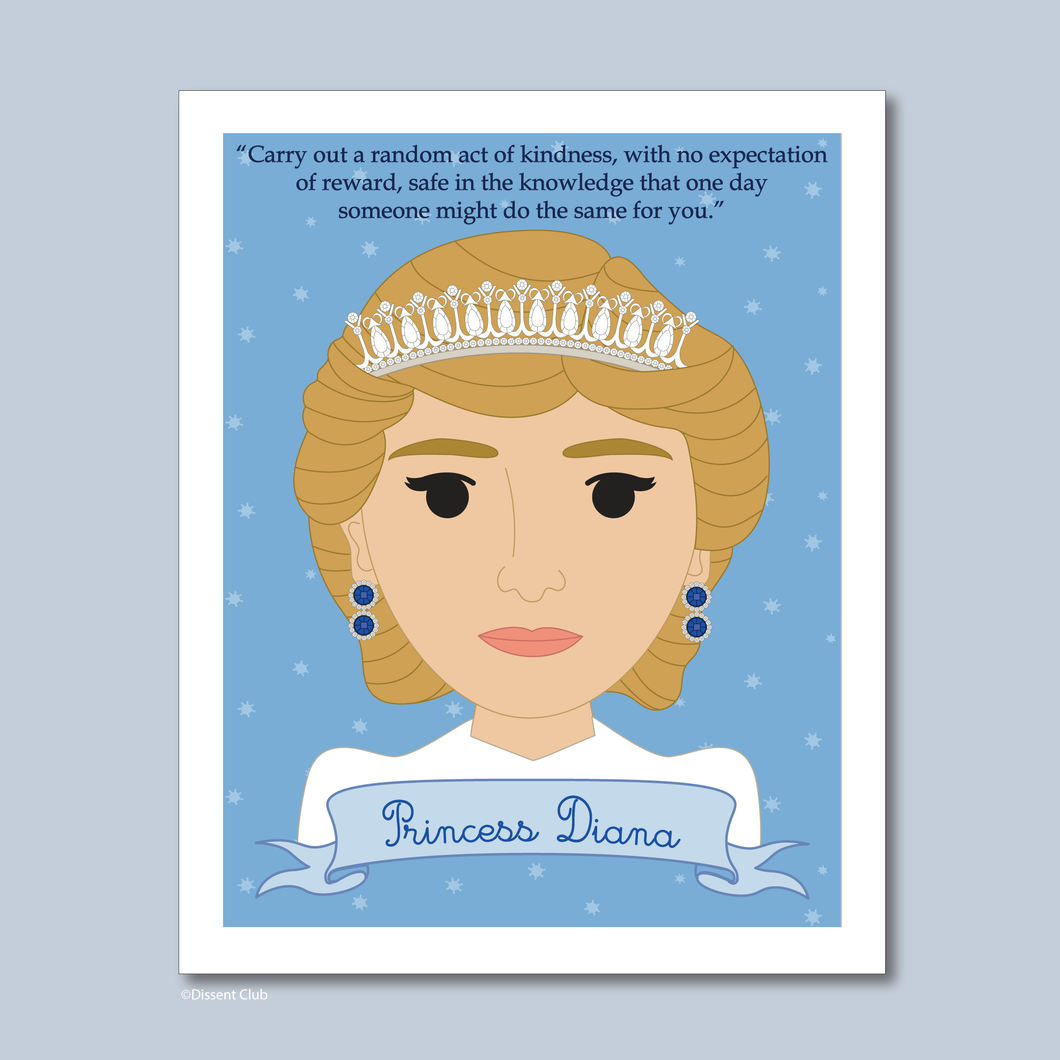 Sheroes Collection: Princess Diana 8x10 Art Print