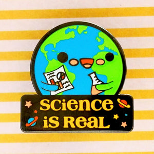 Support Science "Science is Real" Enamel Pin
