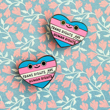 Load image into Gallery viewer, Trans Rights are Human Rights Enamel Pin