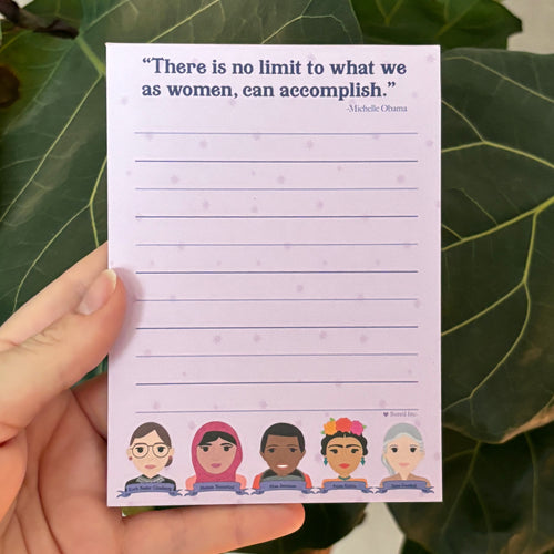 Famous Women in History Small Notepad