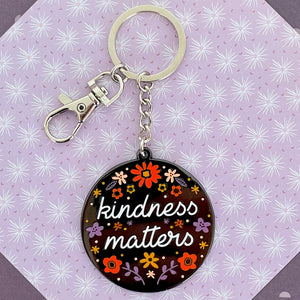 Kindness Matters Metal Keychain