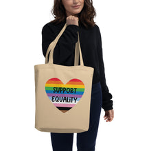 Load image into Gallery viewer, Support Equality LGBTQIA+ Eco Tote Bag