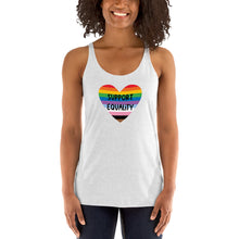 Load image into Gallery viewer, Support Equality LGBTQIA+ Women&#39;s Racerback Tank