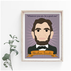 Heroes Collection: Abraham Lincoln 8x10 Art Print