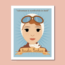 Load image into Gallery viewer, Sheroes Collection: Amelia Earhart 8x10 Art Print
