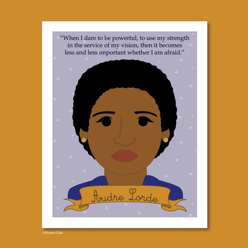 Sheroes Collection: Audre Lorde 8x10 Art Print