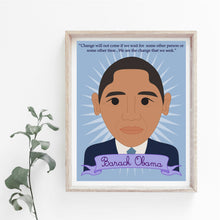 Load image into Gallery viewer, Heroes Collection: Barack Obama 8x10 Art Print