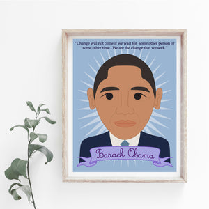 Heroes Collection: Barack Obama 8x10 Art Print