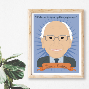 Heroes Collection: Bernie Sanders 8x10 Art Print