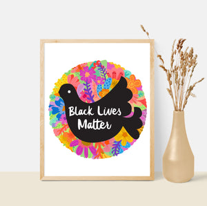 FUNDRAISER Black Lives Matter 8x10 Art Print 100% Donation