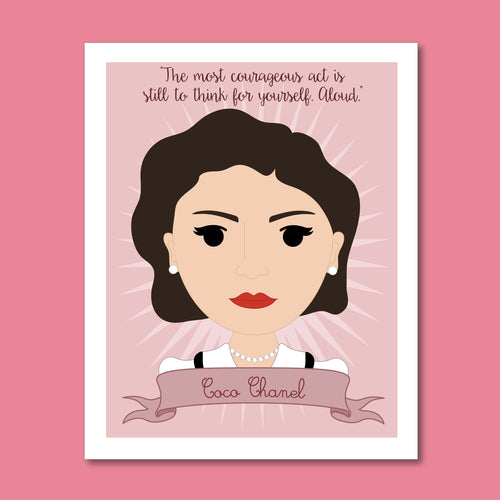 Sheroes Collection: Coco Chanel 8x10 Art Print