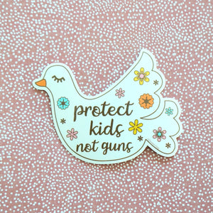 Protect Kids, Not Guns Gun Control Sticker