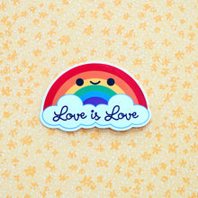 Load image into Gallery viewer, Love is Love Rainbow Pride Sticker