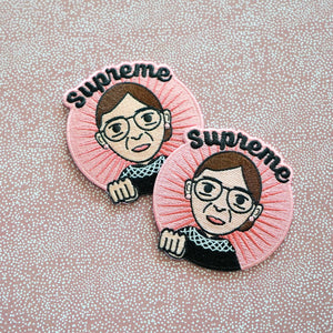 Supreme RBG Ruth Bader Ginsburg Embroidered Patch