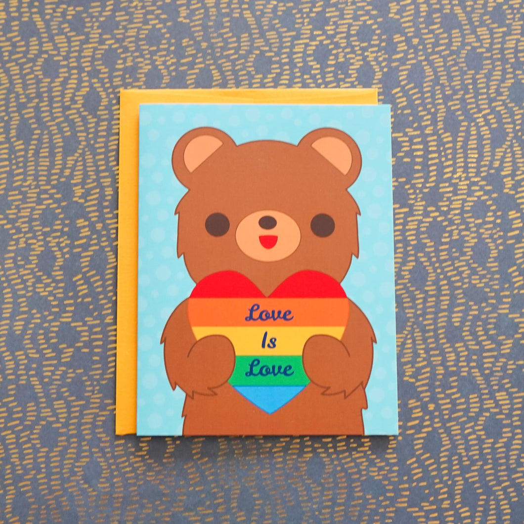 Love is Love Rainbow Pride Greeting Card