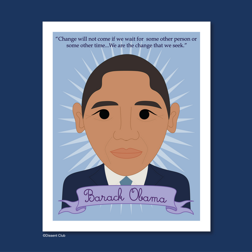 Heroes Collection: Barack Obama 8x10 Art Print