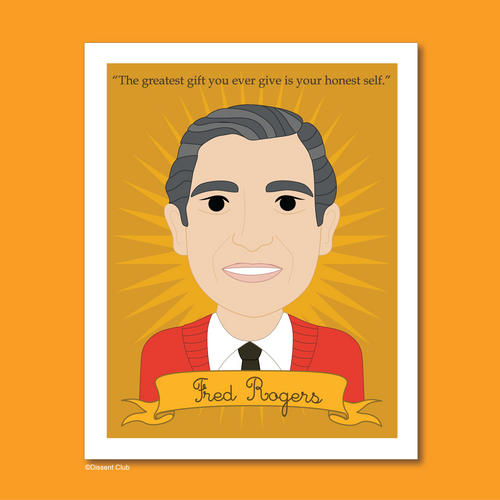 Heroes Collection: Fred Rogers 8x10 Art Print