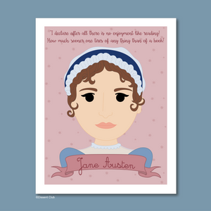 Sheroes Collection: Jane Austen 8x10 Art Print