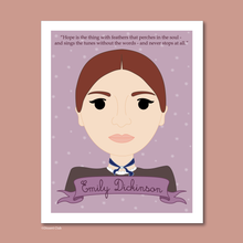 Load image into Gallery viewer, Sheroes Collection: Emily Dickinson 8x10 Art Print