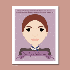 Sheroes Collection: Emily Dickinson 8x10 Art Print
