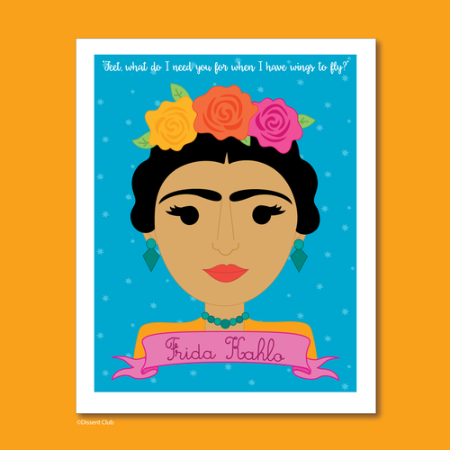 Sheroes Collection: Frida Kahlo 8x10 Art Print