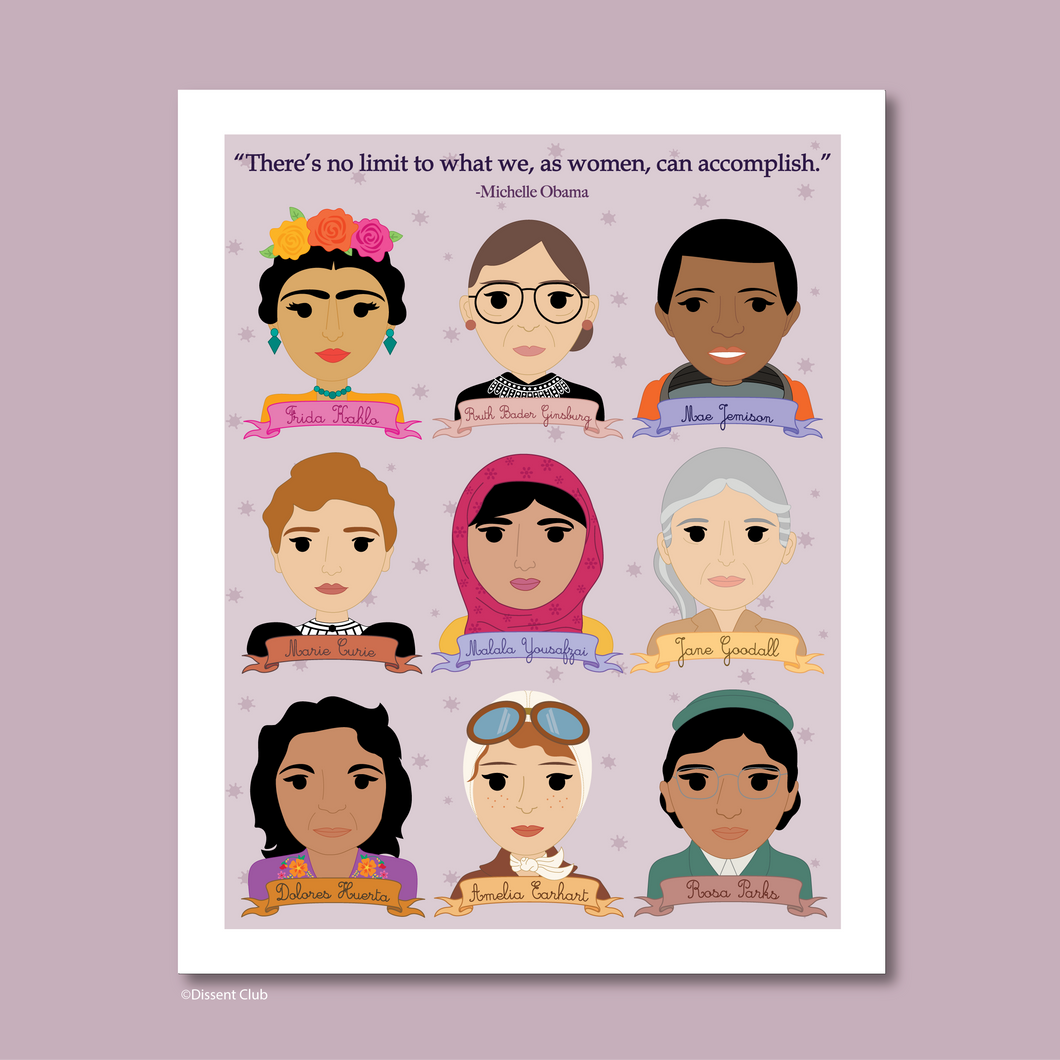 Sheroes Women in History Collection 8x10 Art Print