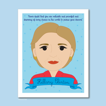 Load image into Gallery viewer, Sheroes Collection: Hillary Clinton 8x10 Art Print