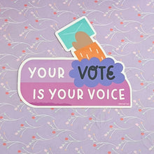 Load image into Gallery viewer, Your Vote is Your Voice Sticker