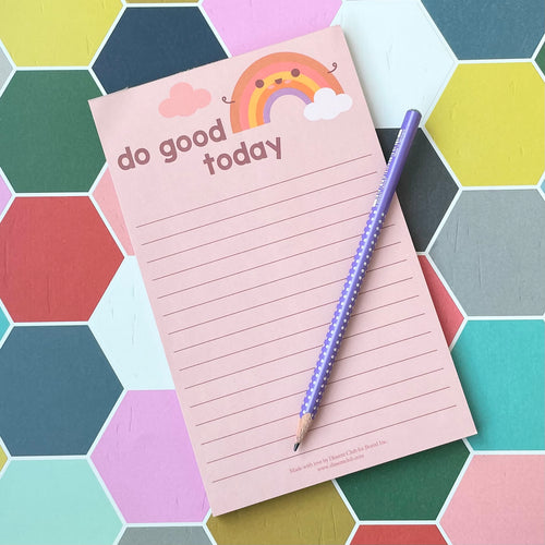 Do Good Today Rainbow Notepad