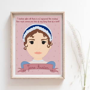 Sheroes Collection: Jane Austen 8x10 Art Print