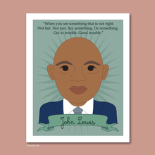 Load image into Gallery viewer, Heroes Collection: John Lewis 8x10 Art Print