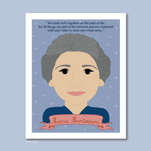 Load image into Gallery viewer, Sheroes Collection: Maria Montessori 8x10 Art Print