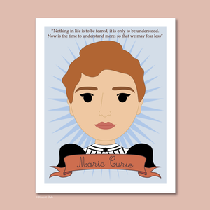 Sheroes Collection: Marie Curie 8x10 Art Print