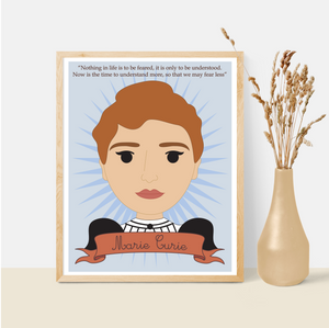 Sheroes Collection: Marie Curie 8x10 Art Print