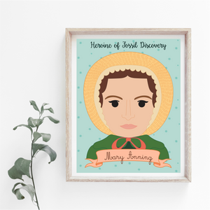 Sheroes Collection: Mary Anning 8x10 Art Print