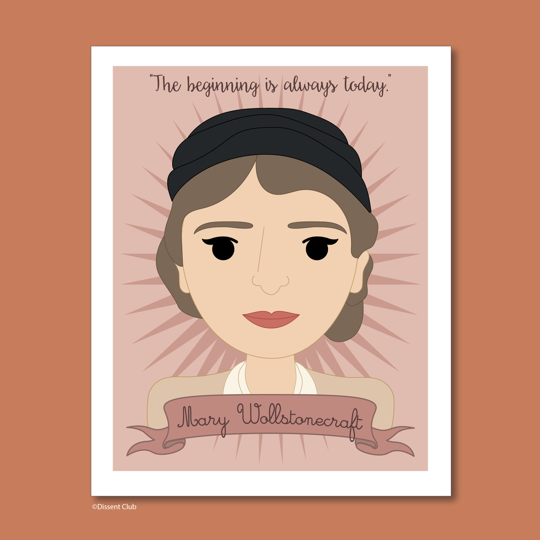 Sheroes Collection: Mary Wollstonecraft 8x10 Art Print
