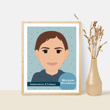 Load image into Gallery viewer, Sheroes Collection: Maryam Mirzakhani 8x10 Art Print