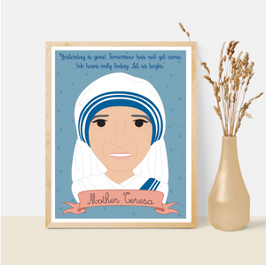 Sheroes Collection: Mother Teresa 8x10 Art Print