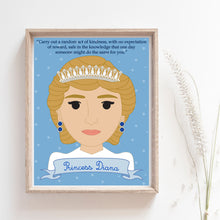 Load image into Gallery viewer, Sheroes Collection: Princess Diana 8x10 Art Print