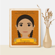 Load image into Gallery viewer, Sheroes Collection: Sacagawea 8x10 Art Print