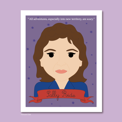 Sheroes Collection: Sally Ride 8x10 Art Print