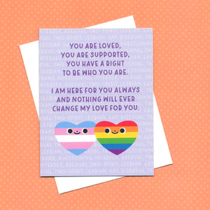 You are Loved & Supported LGBTQIA+ Support Card