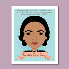 Load image into Gallery viewer, Sheroes Collection: Coretta Scott King 8x10 Art Print