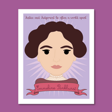 Load image into Gallery viewer, Sheroes Collection: Emmeline Pankhurst 8x10 Art Print