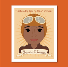 Load image into Gallery viewer, Sheroes Collection: Bessie Coleman 8x10 Art Print