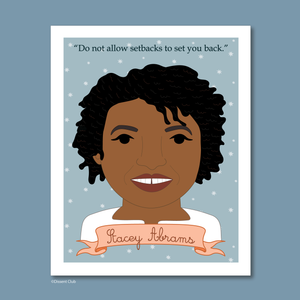 Sheroes Collection: Stacey Abrams 8x10 Art Print