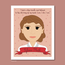 Load image into Gallery viewer, Sheroes Collection: Sylvia Plath 8x10 Art Print